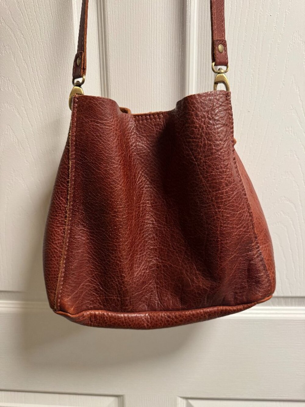 Portland Leather Goods Butterfly Bucket Bag